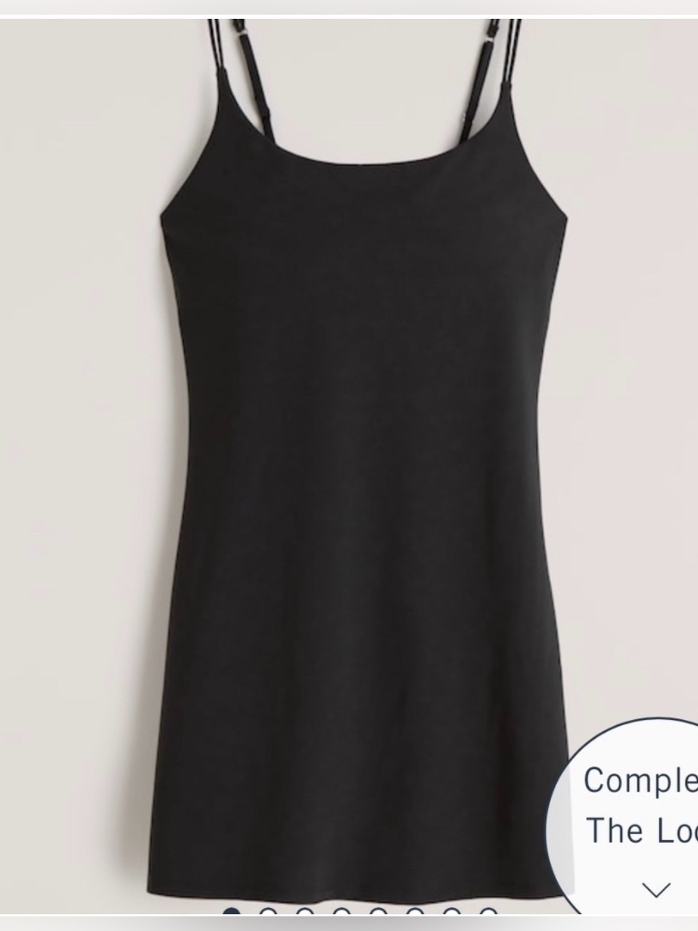 Abercrombie & Fitch Black Strappy Mini Dress Size M
